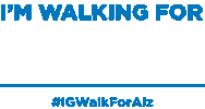 Igwalkforalz Sticker by AlzheimerOntario