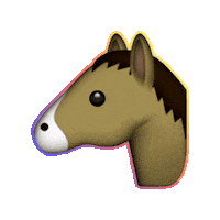 DreamersSchemers horse equestrian dreamersnschemers horseemoji Sticker