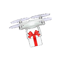 QWQEREXPRESS delivery drone parcel express delivery Sticker