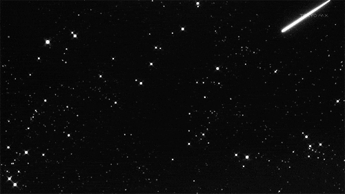 Shooting Star Black And White Gif GIF