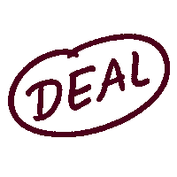 Deal Price Sticker by LiebeFonts