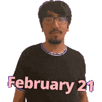 21 February Sticker