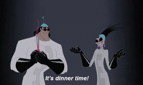 emperors new groove dinner time GIF