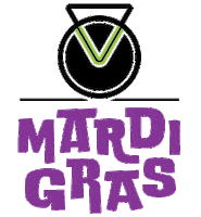 vitalitybykristin fitness community mardi gras vitality Sticker