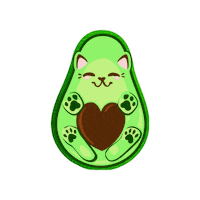 MixdJuxt cat heart food kawaii Sticker