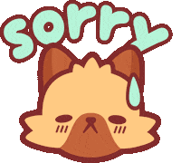 Sad Forgive Me Sticker by Piffle