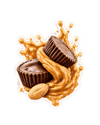 Peanut Butter Chocolate Sticker by huevo