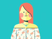 AnchorPoint cute animation smile girl GIF