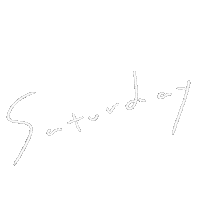 Saturday 白 Sticker