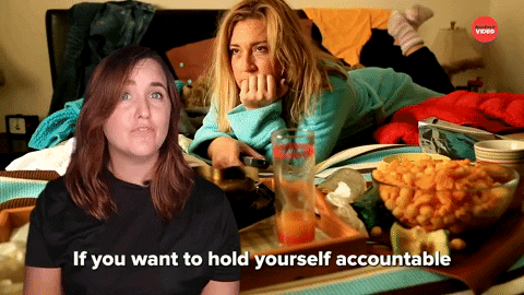 Hold Yourself Accountable New Year GIF by BuzzFeed