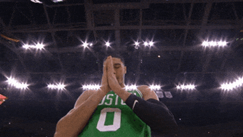 pointing up boston celtics GIF by NBA