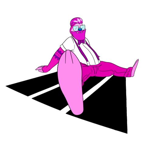 1000Streets swing sloth hipster earthquake Sticker