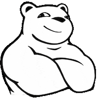 bearbax rolleyes bax bearbax Sticker