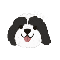 Happy Dog Sticker by Ann of Facedit