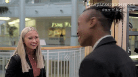 ameliaparkerseries giphyupload wink flirt flirting GIF