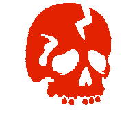 PizzaKaiju skull pizza kaiju Sticker