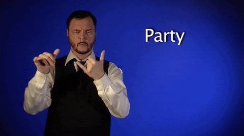 sign language party GIF by Sign with Robert