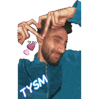 Thank U Hearts Sticker