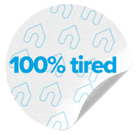 Tired Sticker Sticker by UniHomes