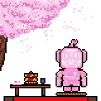 Pink Celebrating Sticker