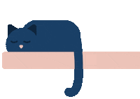 Sleepy Cat Sticker by beemotions