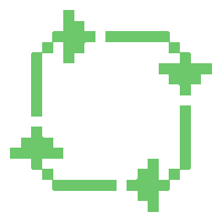 Pixel Arrows Sticker by Rippa Sippa