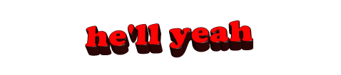 hell yeah quote Sticker by AnimatedText