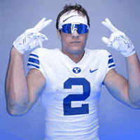 Feeling It Byu Football GIF by BYU Cougars