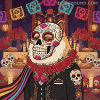 Celebrate Day Of The Dead GIF by Doge Pound