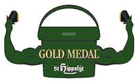 st-hippolyt horse muscle pferd gold medal Sticker