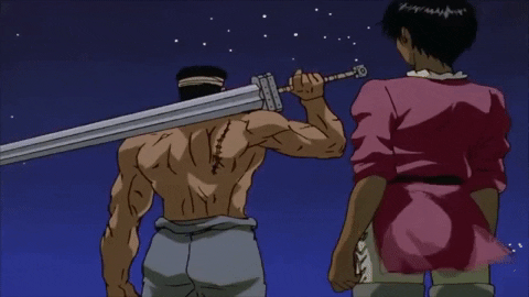 AstroRey giphygifmaker berserk guts casca GIF