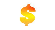 onmogul fire money gradient dollar Sticker