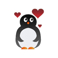amipru love heart penguin liebe Sticker