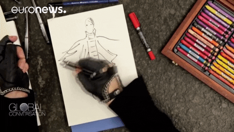 Karl Lagerfeld Fashion GIF by euronews