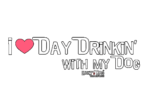 Party Day Sticker by LuckyDogLady