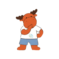 MHCC animal thinking silly canada Sticker