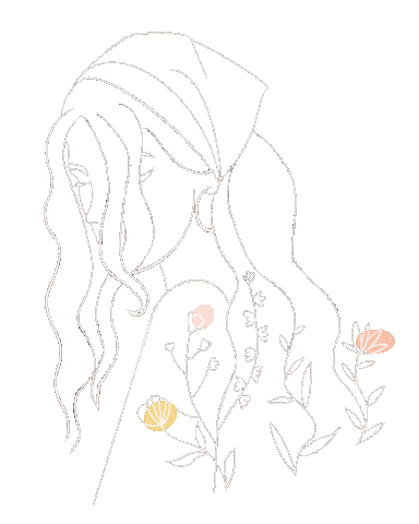 Girl Hair Sticker