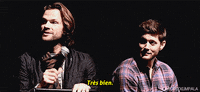 aborddelimpala french jensen ackles jared padalecki aborddelimpala GIF