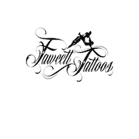 Black And White Art Sticker by Fawcett Tattoos