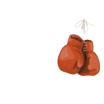 hookedbelfast boxing saturday sweat hook Sticker
