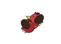 OrangeDragon redbird orangedragon 橘色恐龍 橘子龍龍 Sticker