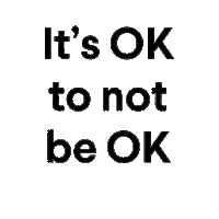 its ok to not be ok mental health Sticker by Lazy Oaf