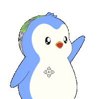 Artificial Intelligence Penguin Sticker by Pudgy Penguins