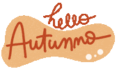Fall Season Hello Sticker