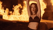 charlottelawrence hot dancing fire beautiful GIF