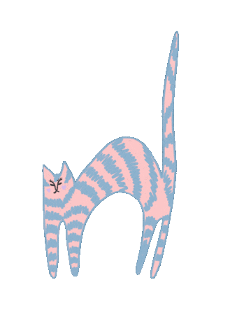 vikiartstudio giphyupload happy cat cute Sticker