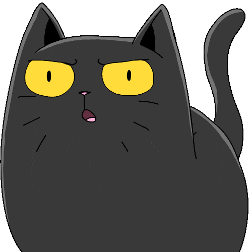 WeFlaps cat weird okay coral Sticker