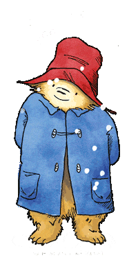 Paddington Bear Christmas Sticker by Barbour