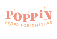 juniprdesign champagne branding poppin poppin brand foundations Sticker