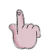 PlasmaRepublic film up hand pointing Sticker